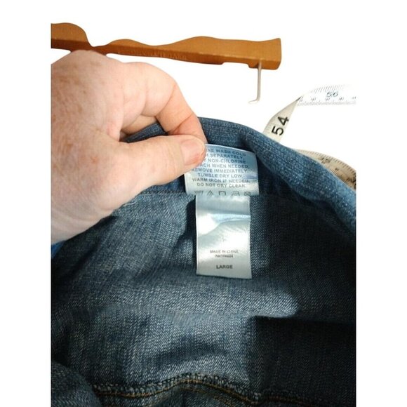 Decorated Originals Womens Large Denim Jacket With Embellished Detailing Size L - Picture 4 of 6